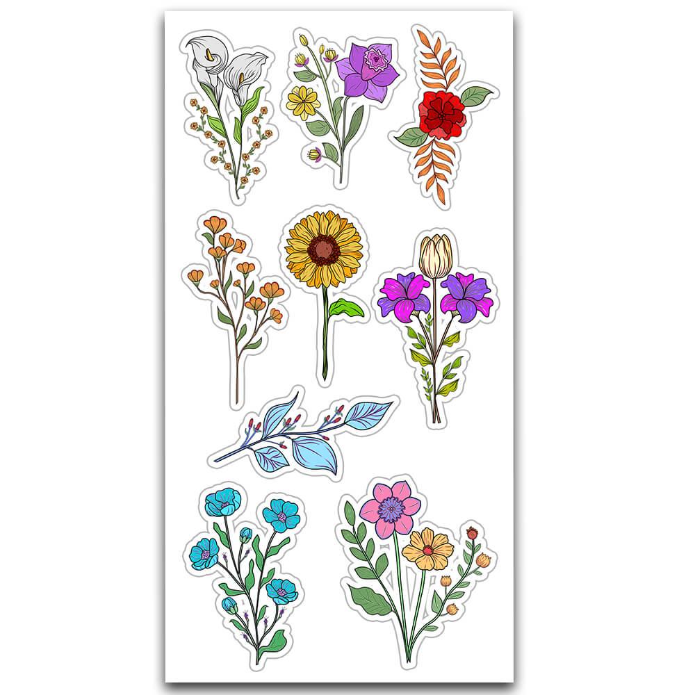 Çiçekler Sticker MS-093