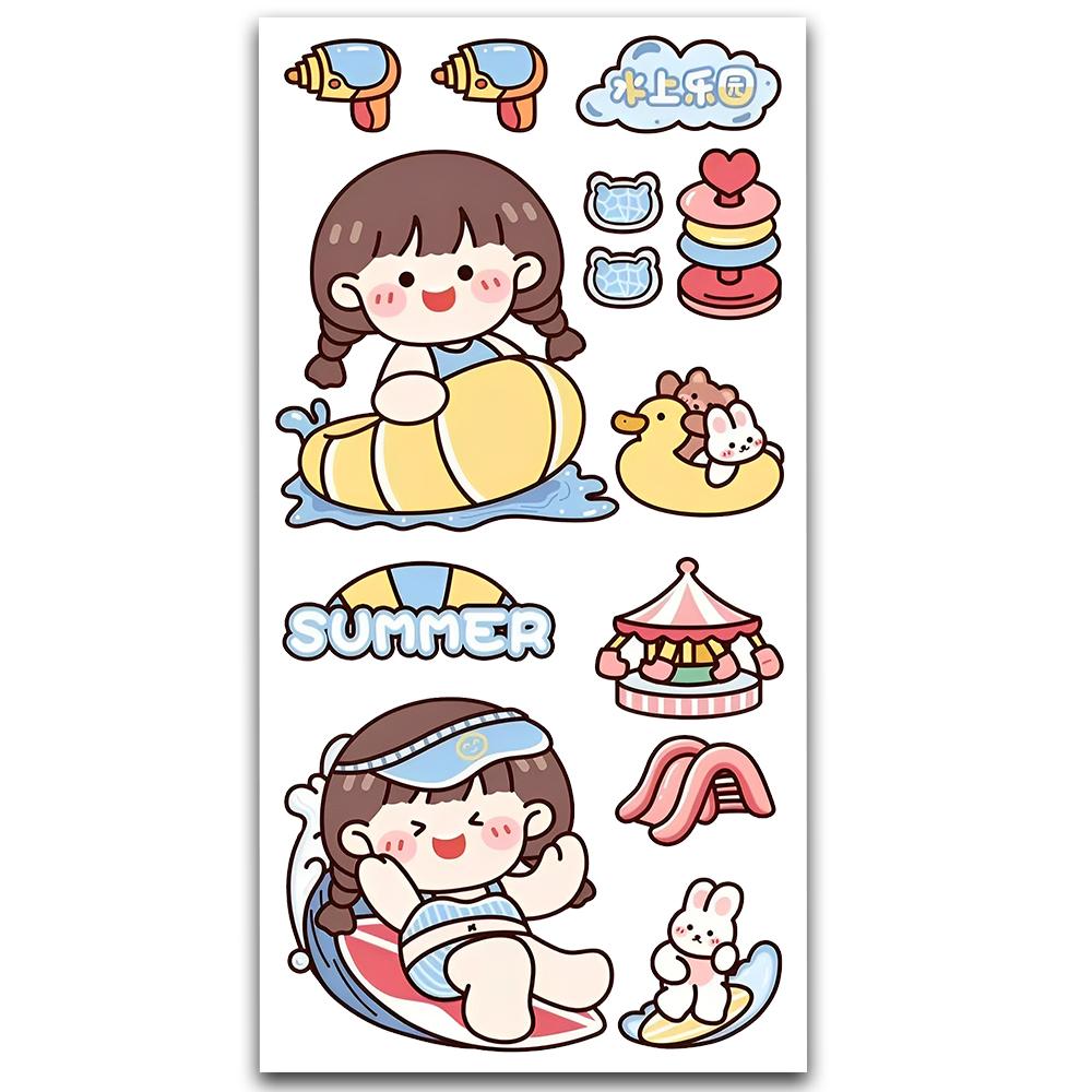 Cute Korean Girl Sticker MS-020