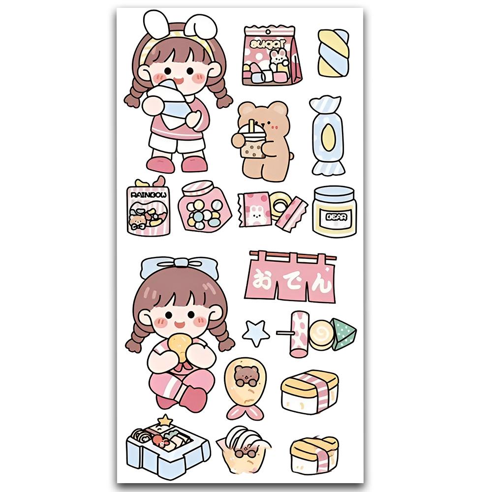 Cute Korean Girl Sticker MS-024 10x24