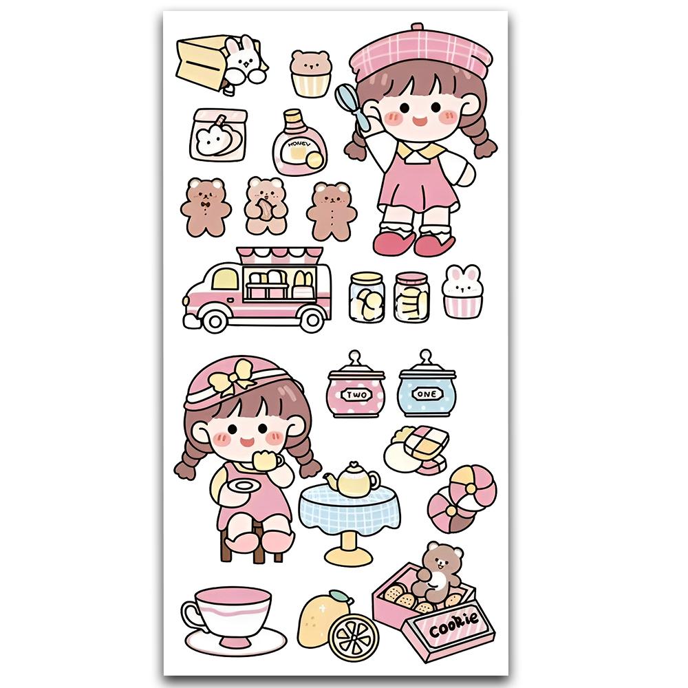Cute Korean Girl Sticker MS-023