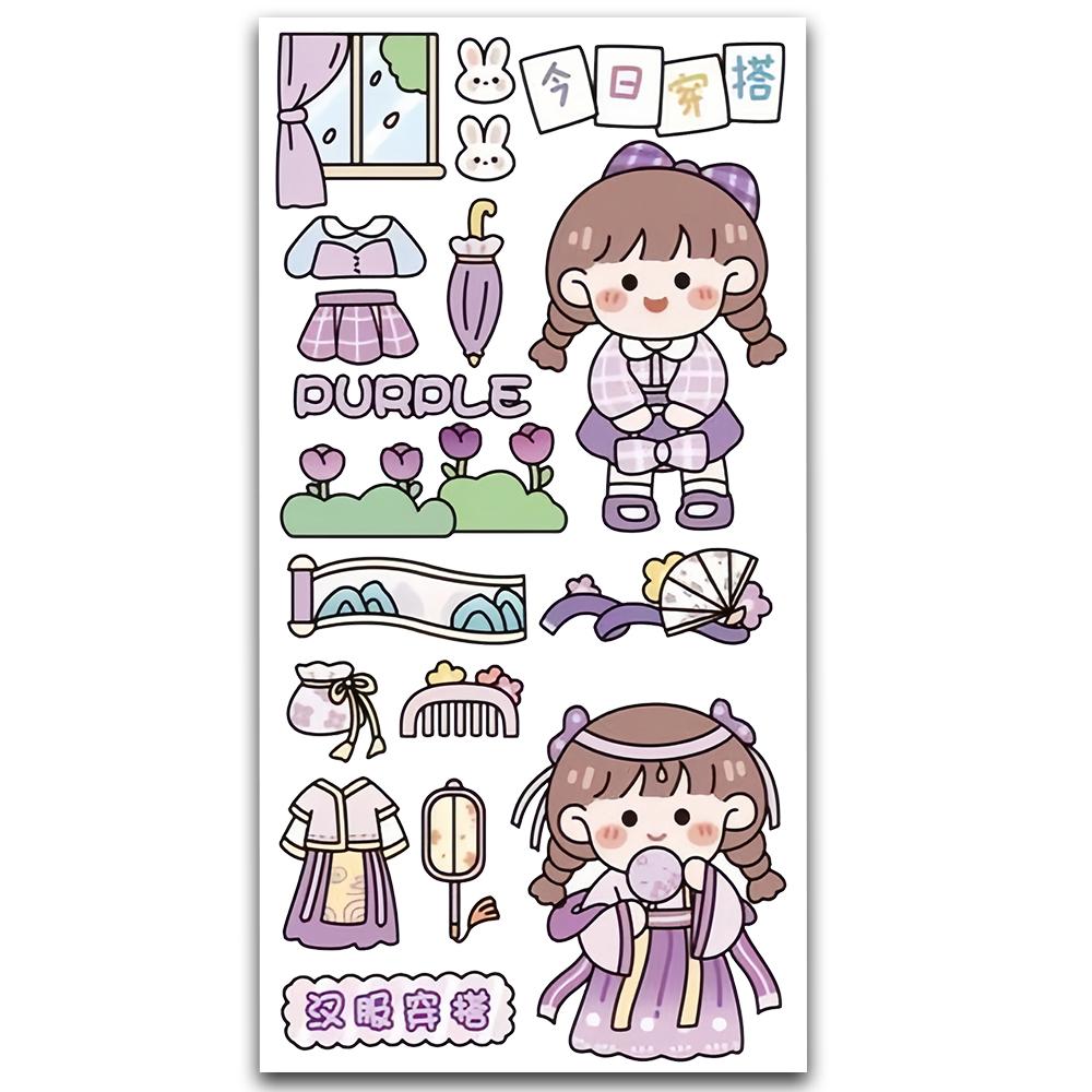 Cute Korean Girl Sticker MS-025