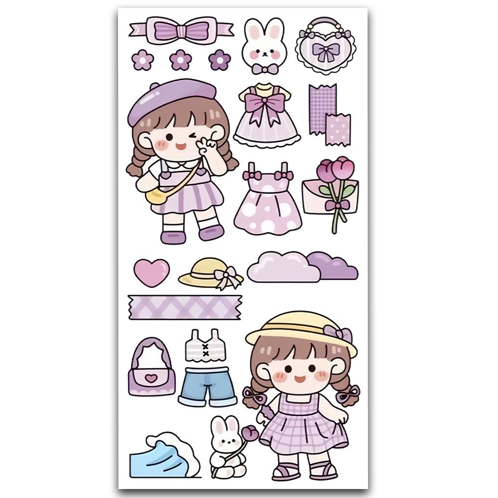 Cute Korean Girl Sticker MS-026