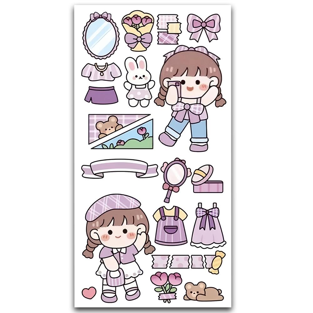 Cute Korean Girl Sticker MS-027