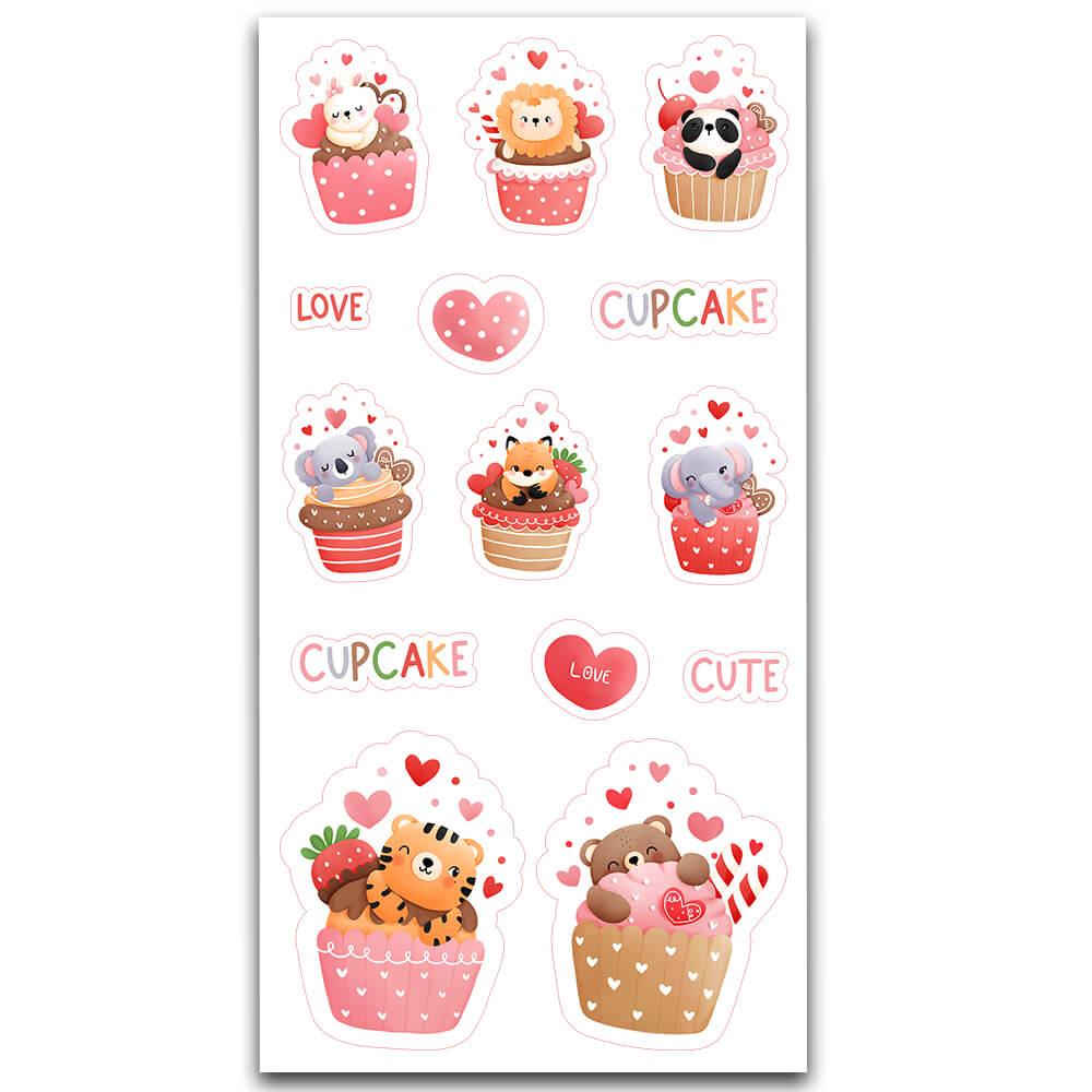 Love Cupcake Sticker MS-084