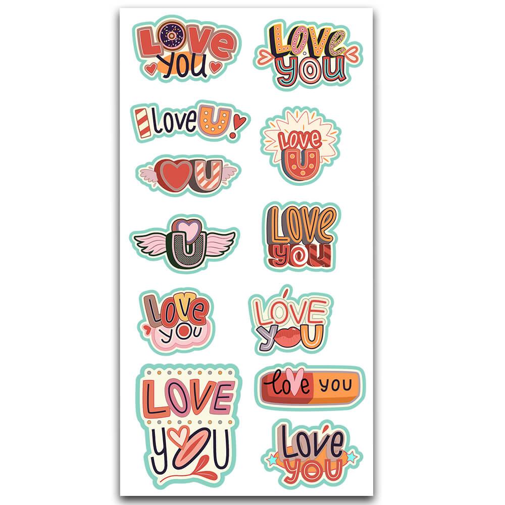 Love You Sticker Takımı MS-079