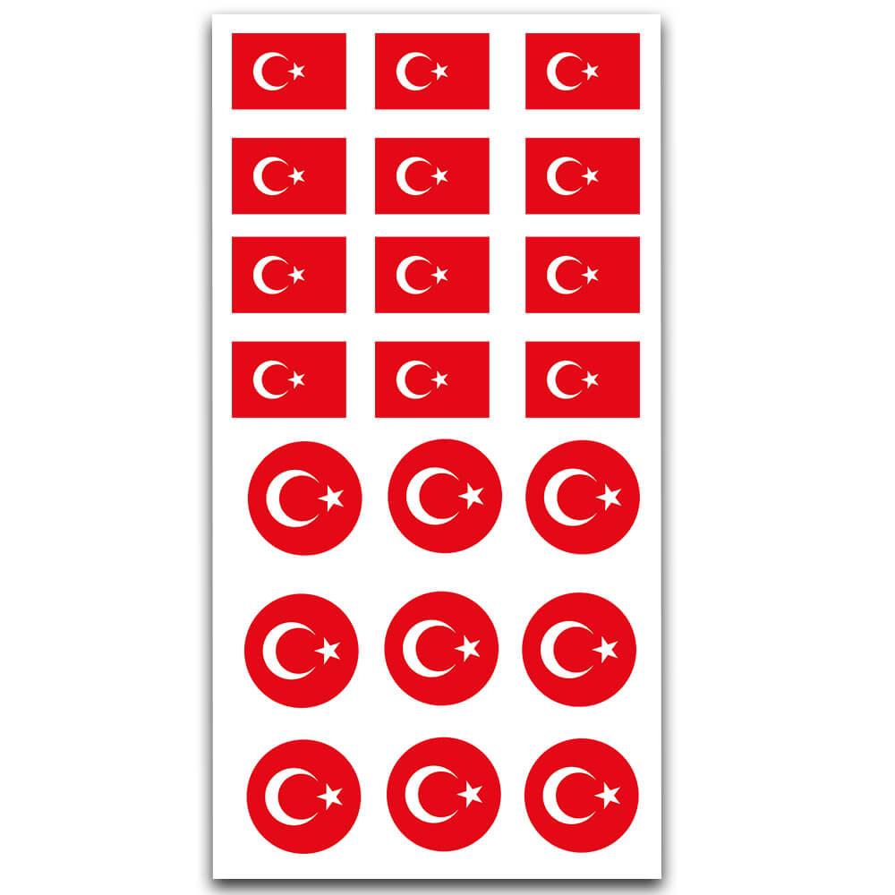 Şanlı Türk Bayrağı Sticker MS-085