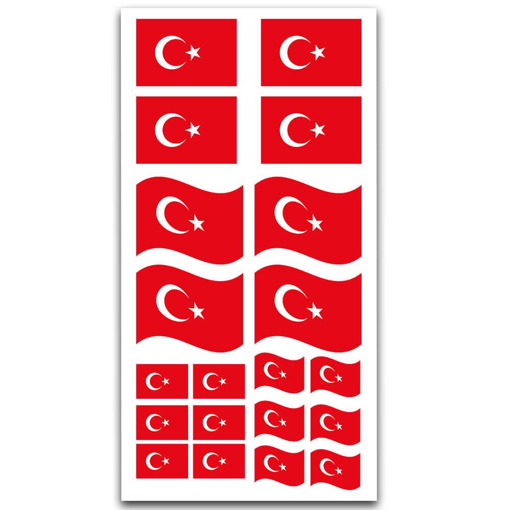 Şanlı Türk Bayrağı Sticker MS-087