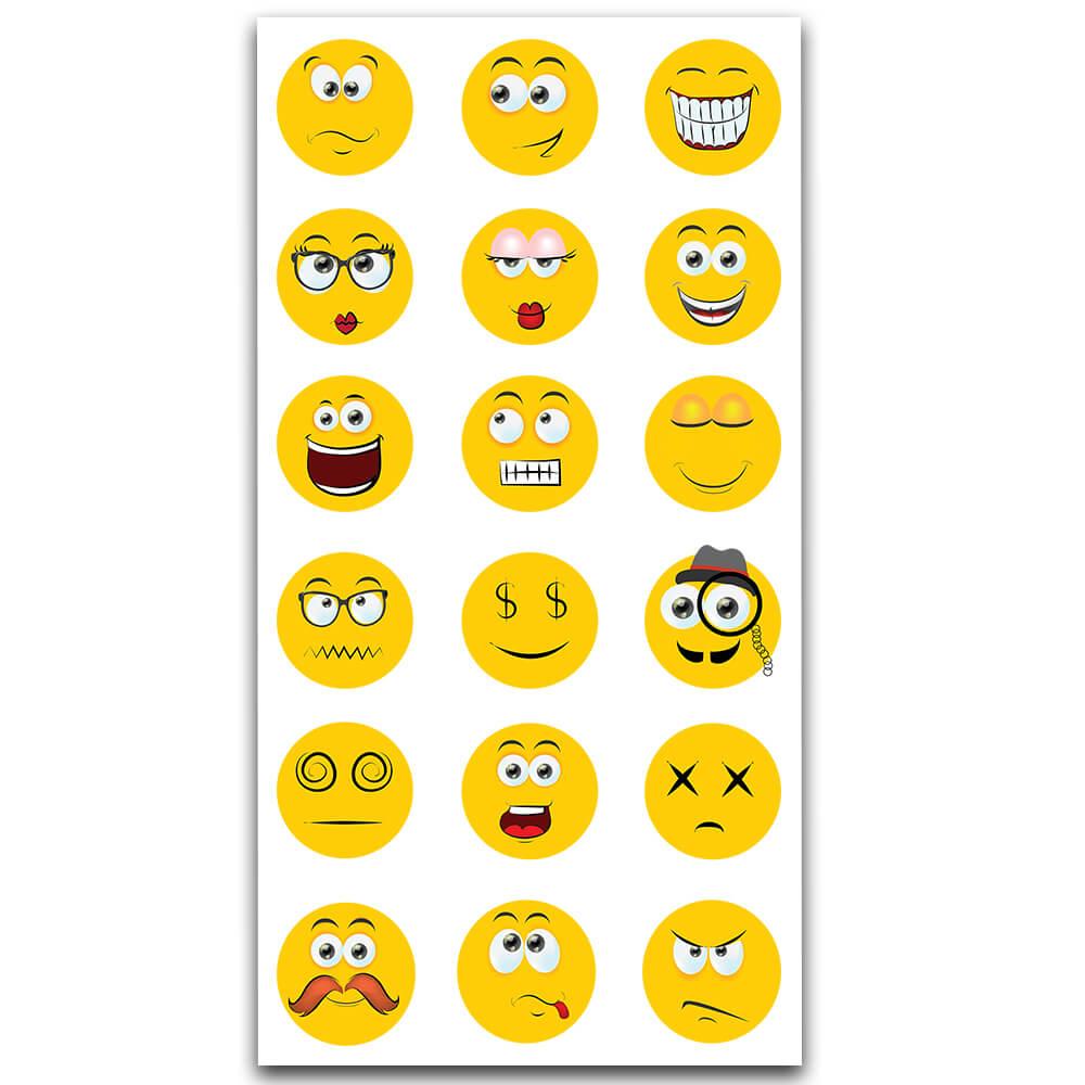 Sarı Emojiler Sticker MS-088