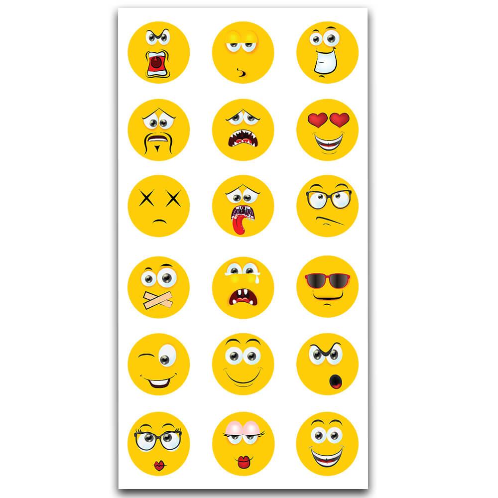 Sarı Emojiler Sticker MS-089