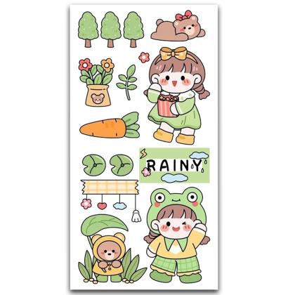 Cute Korean Girl Sticker MS-003