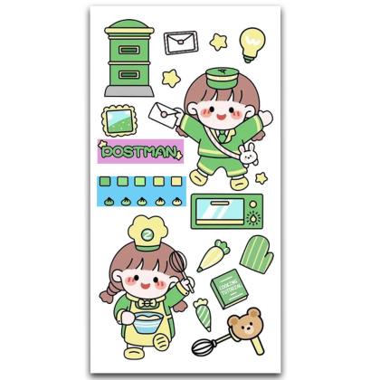 Cute Korean Girl Sticker MS-004