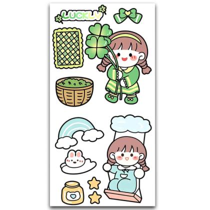 Cute Korean Girl Sticker MS-008