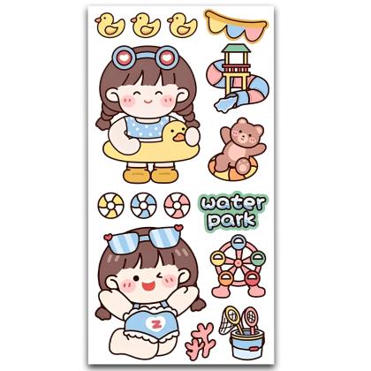 Cute Korean Girl Sticker MS-019