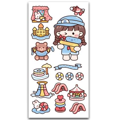 Cute Korean Girl Sticker MS-021