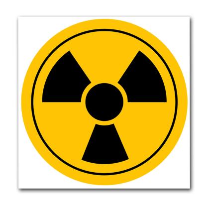 Radyasyon İşareti Sticker TS-008